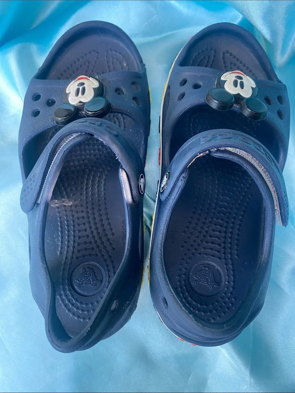 Crocs Kids Navy Mickey Mouse Sandals Shoes
